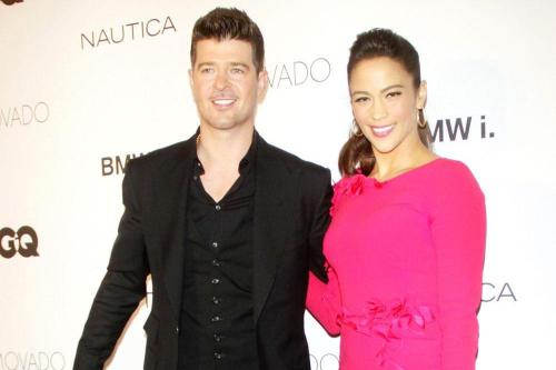 Robin Thicke and Paula Patton getting along better