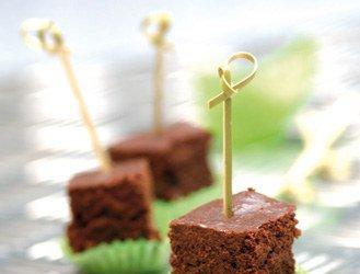 Brownies with dried fruits