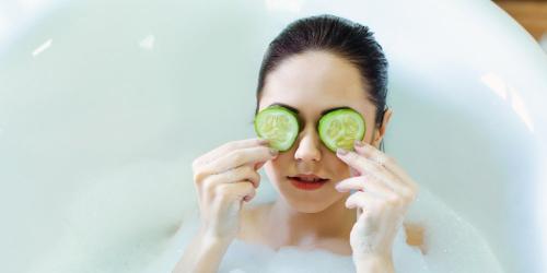 Hair, face, nails: the cucumber has everything good!
