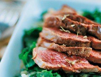 Duck breast with chard and anise