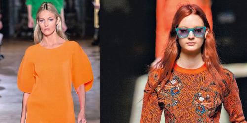 We wake up his look with the color orange!