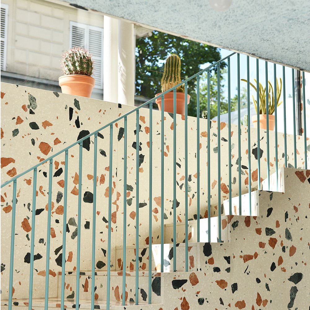 Terrazzo, the decorative trend that leaves the ground
