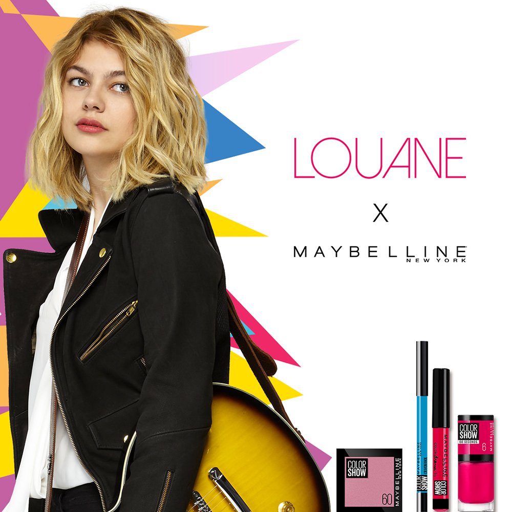 Louane and Maybelline: a musical and colorful collab