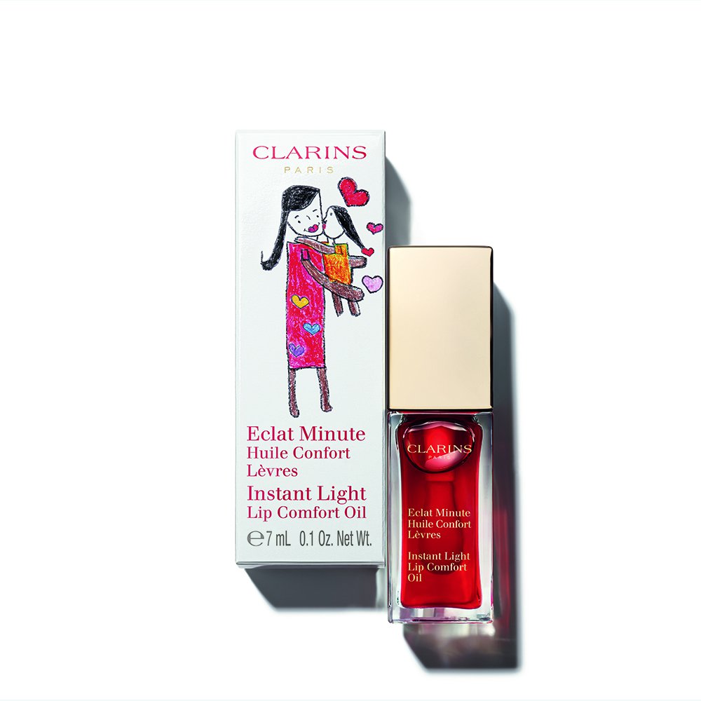 A Clarins lip oil with integral virtues