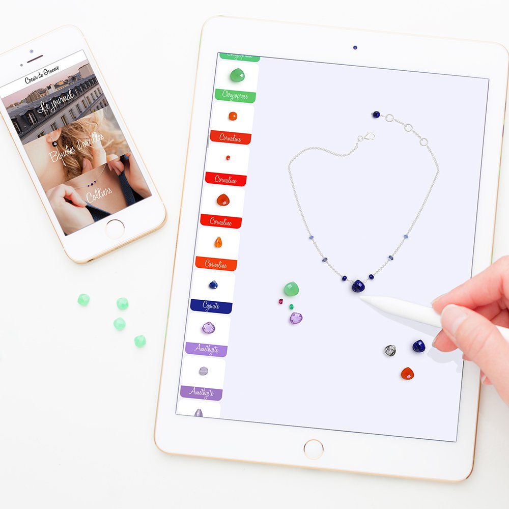 Coeur de Gemme: an app to make tailor-made jewelery