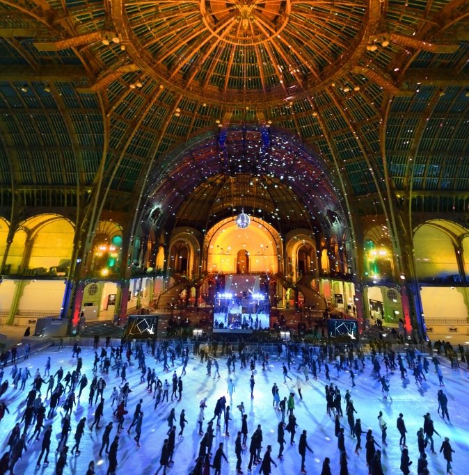 The Grand Palais becomes the world's largest skating rink