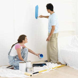 How to quickly repaint his living room, the video