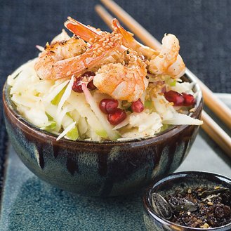 Chinese-style grilled prawns